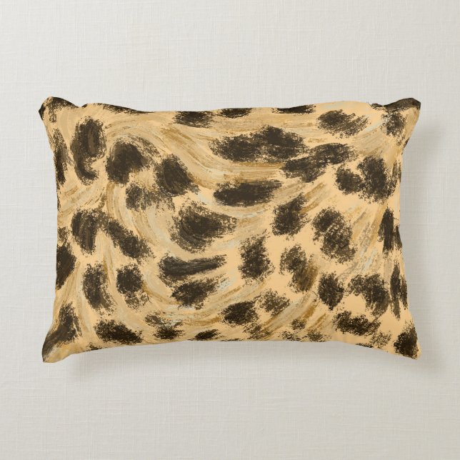 Leopard Print Accent Pillow Accent Kussen (Voorkant)