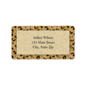 Leopard Print Adresetiketten Etiket (Voorkant)