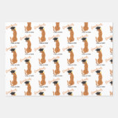 Leopard Print Afstuderen Inpakpapier Vel (Voorkant)