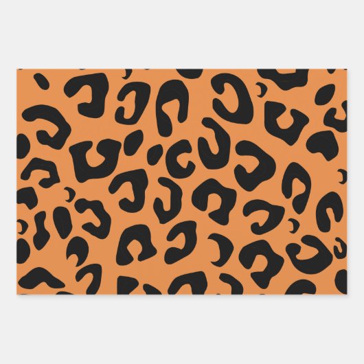 Leopard Print Afstuderen Inpakpapier Vel (Voorkant 3)