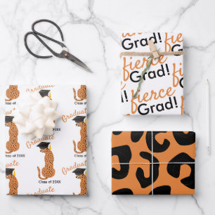 Leopard Print Afstuderen Inpakpapier Vel