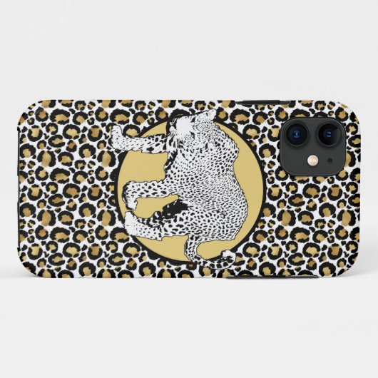 Leopard print all-over design Case-Mate iPhone case (Achterkant (horizontaal))