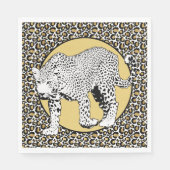 Leopard print all-over design servet (Voorkant)