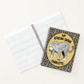 Leopard print all-over ontwerp op maat notitieboek (Binnen)