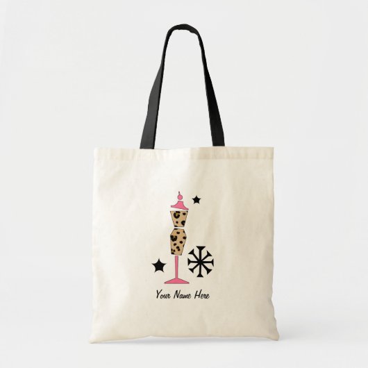 Leopard Print and Pink Dress Form Bag Tote Bag (Voorkant)