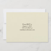 Leopard Print and Scrolls Post Wedding Kaart (Achterkant)