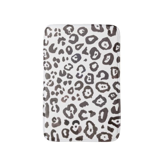 Leopard Print Animal Patroon Bath Mat (Voorkant Verticaal)
