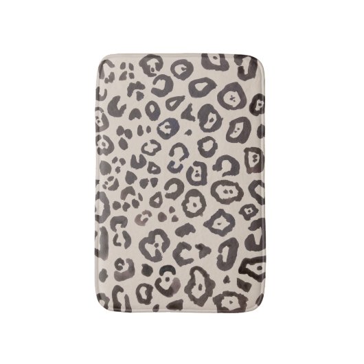 Leopard Print Animal Patroon Bath Mat (Voorkant Verticaal)