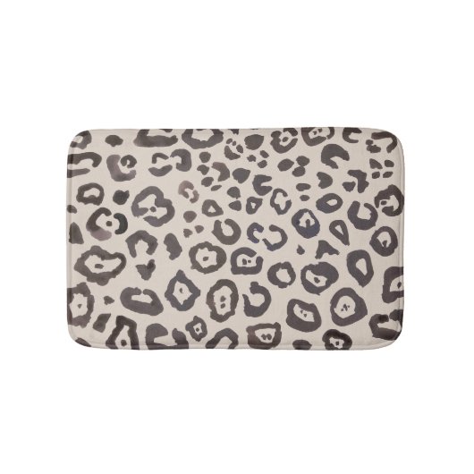 Leopard Print Animal Patroon Bath Mat (Voorkant)