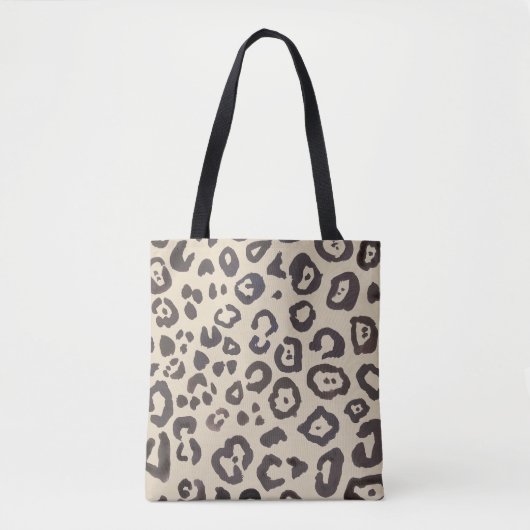 Leopard Print Animal Print Canvas tas (Voorkant)