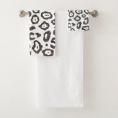 Leopard Print Animal Print Patroon Bath-handdoekse Bad Handdoek (Insitu)