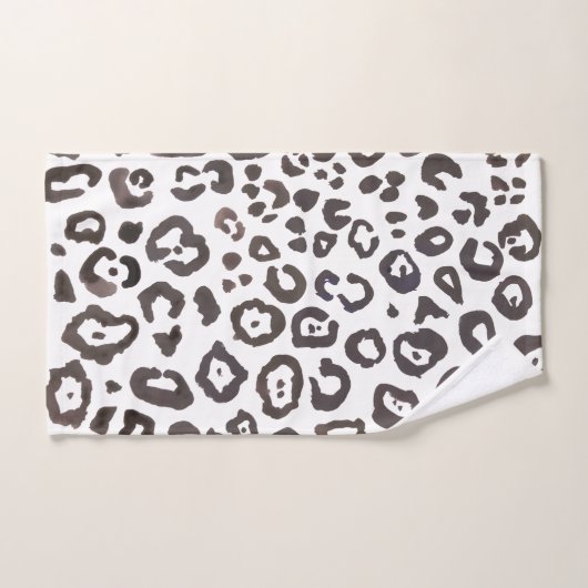Leopard Print Animal Print Patroon Bath-handdoekse Bad Handdoek (Handdoek)
