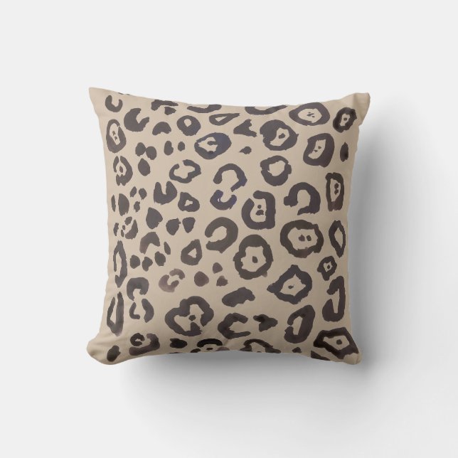 Leopard Print Animal Print Pattern Sierkussen (Voorkant)