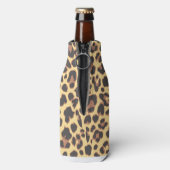 Leopard Print Animal Skin Patronen Flesjeskoeler (Fles Achterkant)