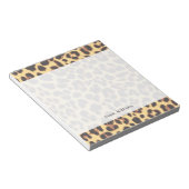 Leopard Print Animal Skin Patronen Notitieblok (Schuin)
