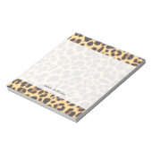 Leopard Print Animal Skin Patronen Notitieblok (Linkerzijde)