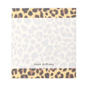 Leopard Print Animal Skin Patronen Notitieblok
