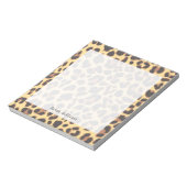 Leopard Print Animal Skin Patronen Notitieblok (Linkerzijde)