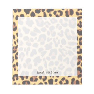 Leopard Print Animal Skin Patronen Notitieblok