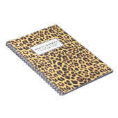 Leopard Print Animal Skin Patronen Notitieboek (Rechterzijde)