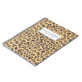 Leopard Print Animal Skin Patronen Notitieboek (Linkerzijde)