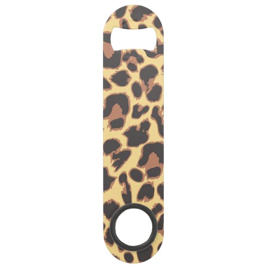 Leopard Print Animal Skin Patronen Speed Flessenopener (Voorkant)