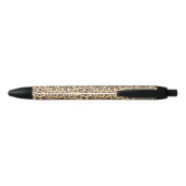 Leopard Print Animal Skin Patronen Zwarte Inkt Pen (Achterkant)