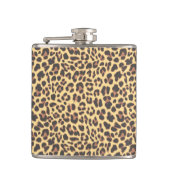 Leopard Print Animal Skin Patroon Heupfles (Voorkant)