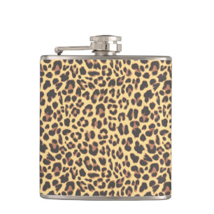 Leopard Print Animal Skin Patroon Heupfles