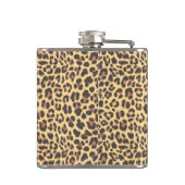 Leopard Print Animal Skin Patroon Heupfles (Achterkant)