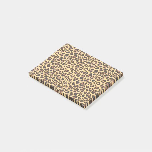 Leopard Print Animal Skin Patroon Post-it® Notes (Schuin)