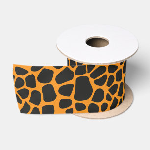 Leopard Print Animal Skin Patroon Satijnen Lint