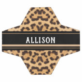 Leopard Print Animal Spots Chic Gepersonaliseerd Voetbal (Enkel)