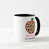 Leopard Print Apple Pre-K Mok leerkracht (Voorkant rechts)