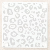 Leopard Print Art Pattern Decor Glass Onderzetter (Achterkant)