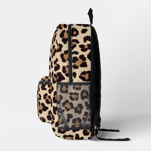 Leopard Print Backpack - Wild Style Bag Bedrukte Rugzak (Rechts)