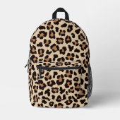 Leopard Print Backpack - Wild Style Bag Bedrukte Rugzak (Voorkant)