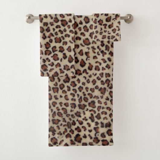 Leopard Print Bad Handdoek (Insitu)