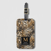 Leopard Print Bagagelabel (Voorkant (verticaal))