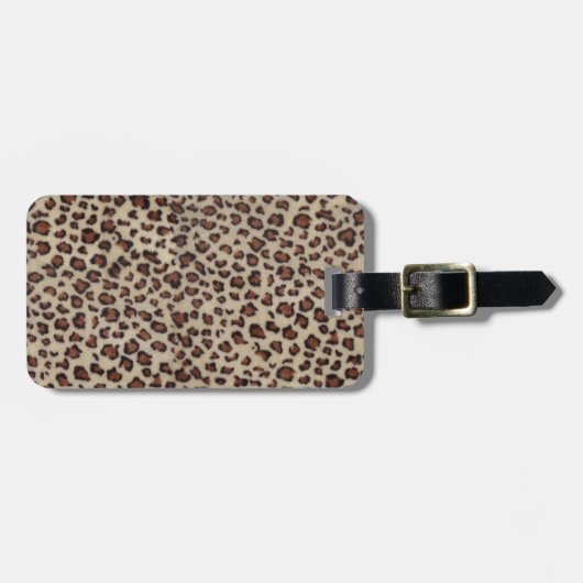 Leopard Print Bagagelabel (Voorkant horizontaal)