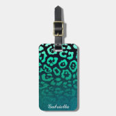 Leopard Print Bagagelabel (Voorkant verticaal)
