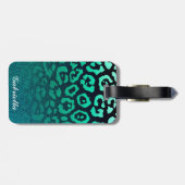 Leopard Print Bagagelabel (Achterkant horizontaal)