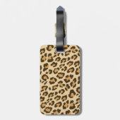 Leopard Print Bagagelabel (Achterkant verticaal)