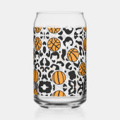 Leopard Print Basketball Blikvorm Glas (Voorkant)