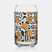 Leopard Print Basketball Blikvorm Glas (Achterkant)