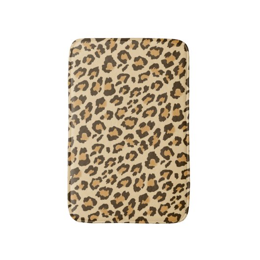 Leopard Print Bath Mat (Voorkant Verticaal)