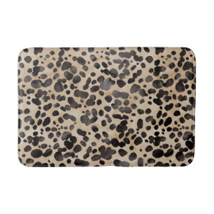 Leopard Print Bath Mat. Badmat