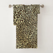 Leopard Print Bath Towel Set Bad Handdoek (Insitu)