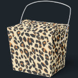 Leopard Print Bedankdoosjes<br><div class="desc">Deze feestgunstbox wordt getoond in een moderne safari luipaardprint. Kleuren van beige en bruine tinten. Pas dit object aan of koop zoals in de afbeelding. Afbeelding</div>