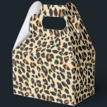 Leopard Print Bedankdoosjes<br><div class="desc">Deze feestgunstbox wordt getoond in een moderne safari luipaardprint. Kleuren van beige en bruine tinten. Pas dit object aan of koop zoals in de afbeelding. Afbeelding</div>